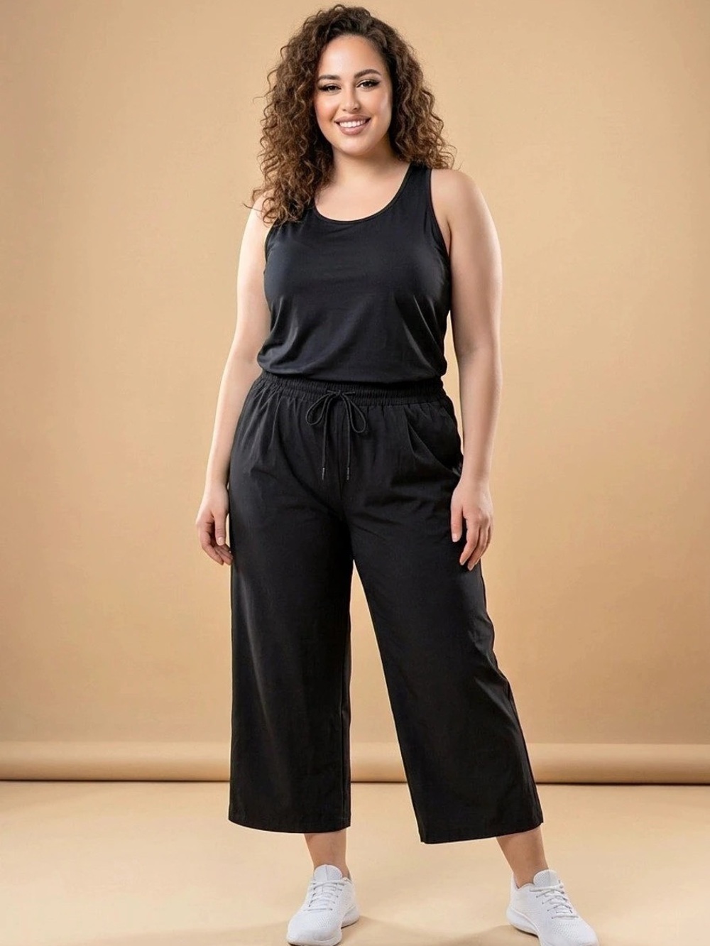 Avia Wide Leg Pants in Black Size XL (16-18)